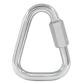Zorveiio Delta Quick Links 3/8 Inch, 316 Stainless Steel Triangle Locking Quick Connector, M10 Durable Link Chain Heavy Duty Chain Connector - 2300lbs Capacity for Industrial(3.5 Inch)