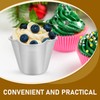 SHERCHPRY 6Pcs Pudding Molds Aluminum Baking Cups Cupcake Mould Muffin