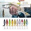 Bnque 10Pcs Fishing Lures for Bass, Whopper Lures Kit, Top