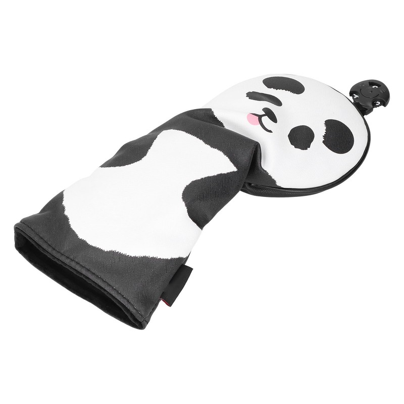 PU Leather Golf Wood Head Covers Waterproof Cartoon Thicken Plush