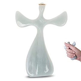 SOULSIO - Soothe My Restless Soul Angel - Regalos de fe para mujeres, diseño de mano, reconfortante para agarrar, aferrarse y orar, pacíf...