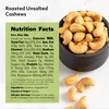 NUTS U.S. – Roasted and Unsalted Cashews | Whole Kernels