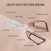 HEZHEN Damask Kitchen Scissors, Multifunctional Cooking Scissors, Saw Cut, 110