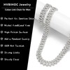 Yunhazit Cuban Link Chain Mens Ice Out Miami Cuban Necklace