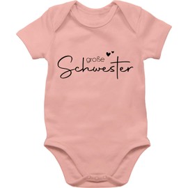 Shirtracer - Baby Bodysuit Boy Girl - Big Sister - Big Sister, 2 baby pink, 6-12 months