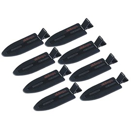 Clip de pelo Negro Casual para todas las longitudes y texturas de cabello, 8 piezas, HASPEDE, clip, Bailarinas, para mujeres