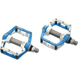 Redlution Bike Pedals Aluminum Alloy CNC bearing Shock Absorption Bicycle Cycling Pedals for Mountain And Road,1 Pair (Blue)