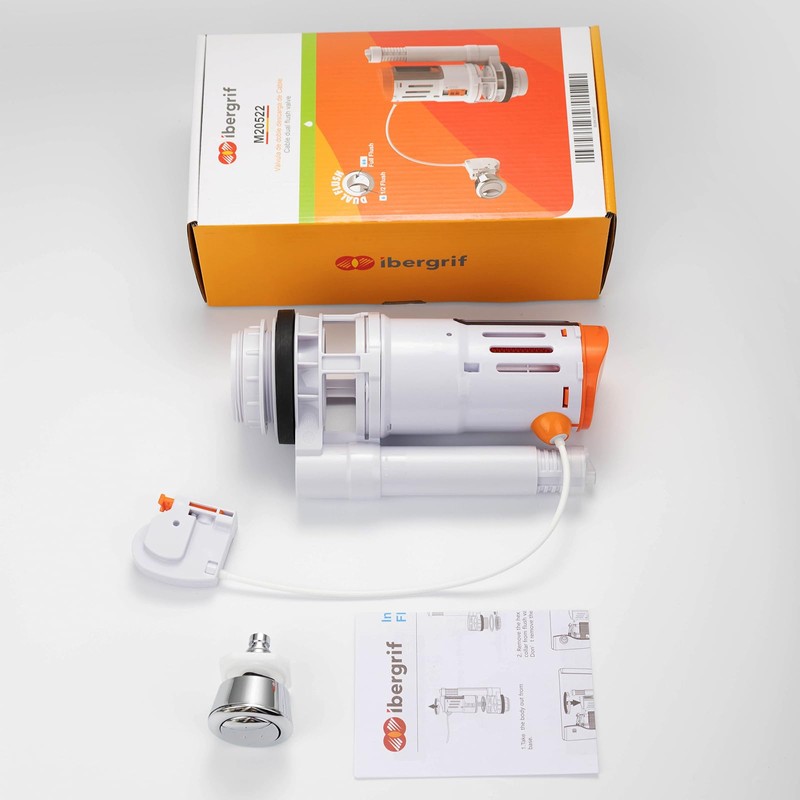 Ibergrif Universal Cable Mechanism for Toilet Flush, Double Flush Valve