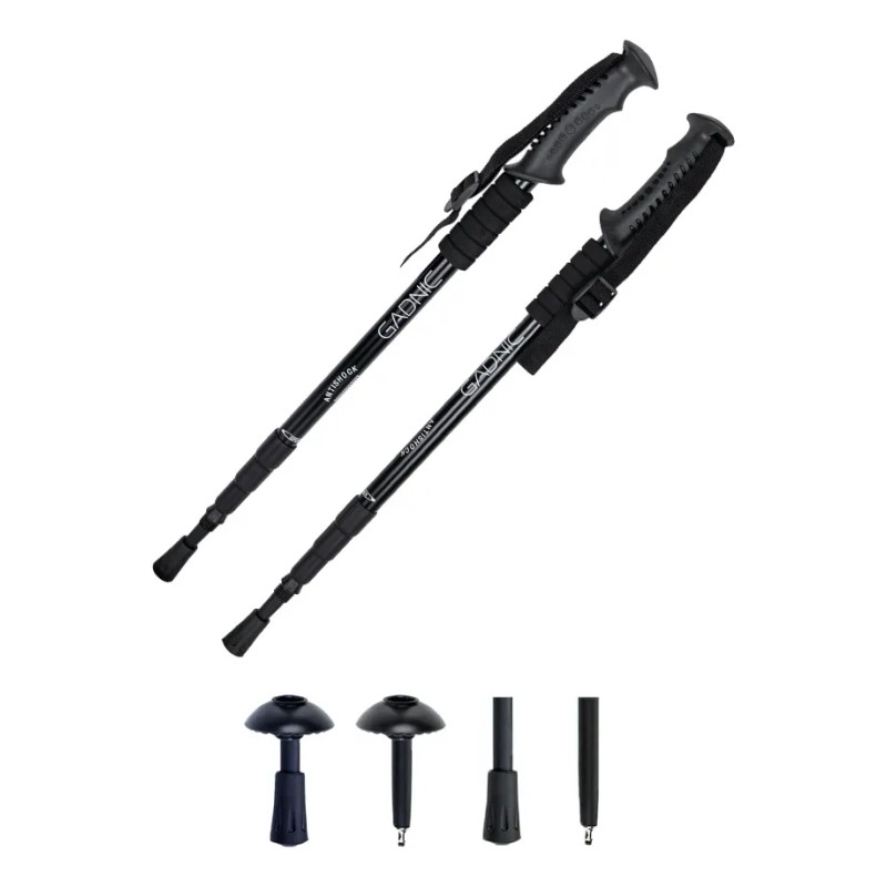 Baston Trekking Aluminio X Par 2 Unidades Senderismo Montaña Color