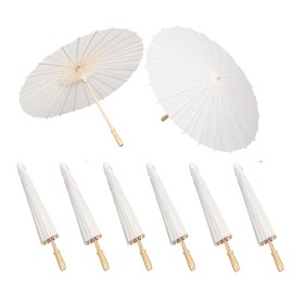 Tagtight Pack of 8 Paper Parasols Made of Oil Paper, Paper Umbrella, Classic Chinese Style Parasol for Weddings, Table Decorations, Bridal Showers, Photo Props (40 cm)