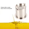 Grease Container 304 Stainless Steel Dustproof Large Capacity Fine Strainer
