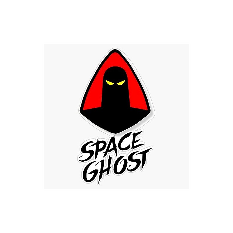 Space Ghost - Retro Animated - Illustration Sticker Bumper Sticker