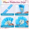 18 Pcs Mexican Paper Flowers Colorful, Tissue Paper Flowers Decorations