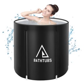 STARBRILLIANT Portable Foldable Bathtub, Bathtub for Adults Families, Affordable, Lightweight, Easy to Assemble Collapsible Bathtub