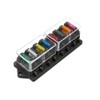 Aswalling 8-Way Car Medium Insert Fuse Box 8-Way Car Medium