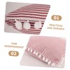 CHILDWEET Soft Stripe Throw Pillow Cover Creative Red Striped Design