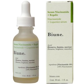 Serum Niacinamida 10  Regaliz  Acción Antimanchas e Imperfecciones  Unifica el Tono, Ilumina y Suaviza  Minimiza Poros y Controla el Brillo  Para...  