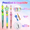 DASTTUIS 300 Pieces DIY Beadable Pen Kit – 100 Plastic