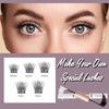Individual Lashes with Lash Bond and Seal 120 Cluster Lashes