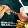 Slotted Spoon, Wooden Slotted Spoon Skimmer Spoon Non Stick Slotted