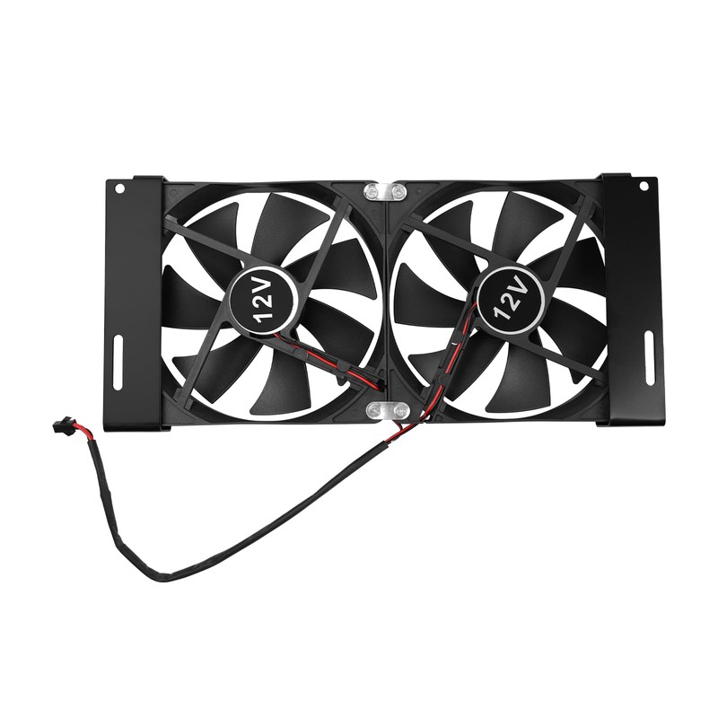 Glvvexa 5.5"(140mm) 12V RV Fridge Ventilation Cooling Fan for Fridge