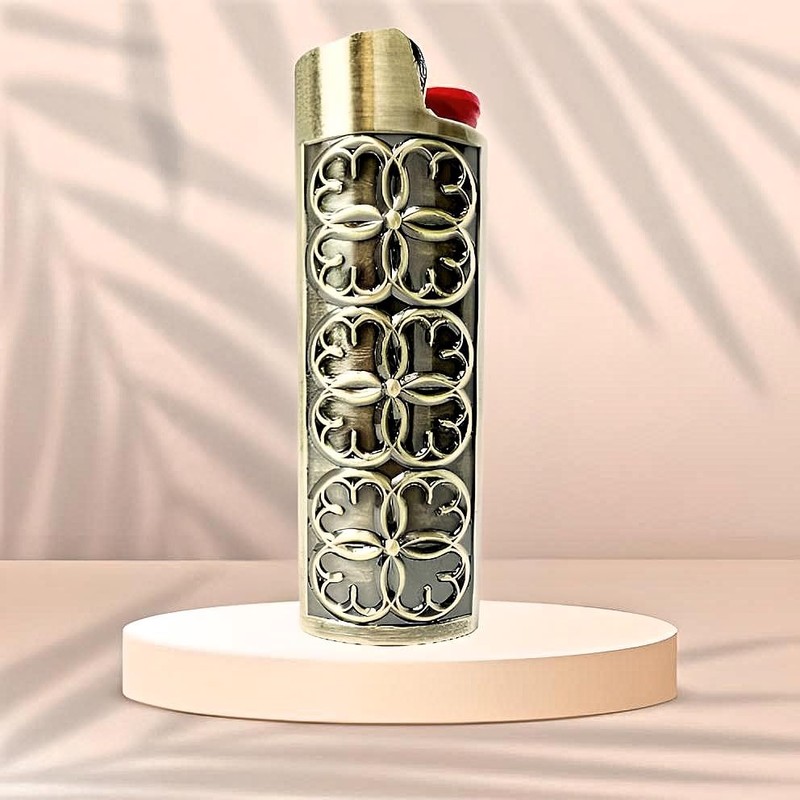 Metal Lighter Case Compatible BIC Standard J6 - Durable Lighter