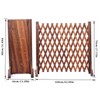 uyouous Garden Fence Wood Garden Fencing 2 Pack Extendable Instant