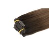 HUAYI Chocolate Dip Blonde Ombre 20inch 120g 7Pcs Clip In