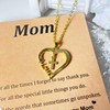 IQIC Mothers Day Necklace for Mom From Son Daughter Heart