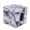 Tissue Box with Marble Printing Square Toilet Paper Holder for