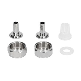 Stainless Steel Beer Keg Coupler Connector Fitting Beer Line Connector Kit for Brewing Equipment