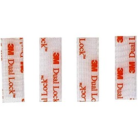 3M EZ Pass/I-Pass/SunPass/Fastlane Dual Lock Adhesive Mounting Strips 4 Strips Each 1-1/2 in Clear