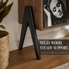 Record Player Stand with Vinyl Storage Cabinet, 32'' Mid Century