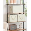StorageWorks Storage Baskets for Shelves, Foldable Fabric Closet Storage Bins