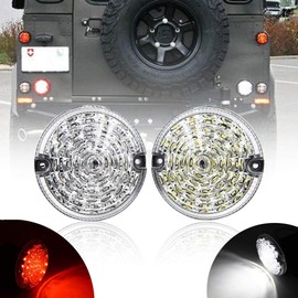 NSLUMO Defender LED Car Driving LED Headlight Daytime Running Light Reversing Light Side Marker Light Update Complete Light Kits Clear Yellow Smoke Daymaker