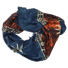 GURU SHOP Bali Batik Sarong, Wall Hanging, Wrap Skirt, Sarong Dress, Beach Towel, Men/Women, Orange, Synthetic, Size: One Size, Orange/1