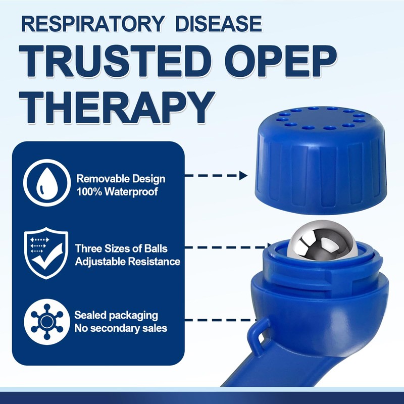 Lung Exerciser, Acapell Flutter Valve Device, Mucus Clearance and Lung