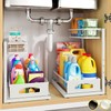 Under Sink Organizer, 2 Pack Cabinet Organizer for Kitchen, Height