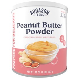 Augason Farms Peanut Butter Powder Can, Emergency Food Supply, Everyday Meals, 60 Servings