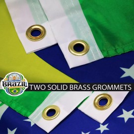 BRAZIL FLAG NEW 3X5ft BRAZILIAN FOOTBALL BANNER better quality satin type