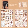 Lychii Scrapbook Stickers, 20 Sheets Autumn Theme Pre-Cut Journaling Book