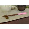 Aoba Chopsticks Natural Wood, Candy Ball Thread, Pink, 9.1 inches