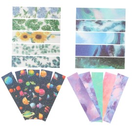 Kisangel 20Pcs Textured Sensory Stickers for Desk Anxiety Relief Strips Tactile Decals for for Adults and Teens DIY Craft Materials