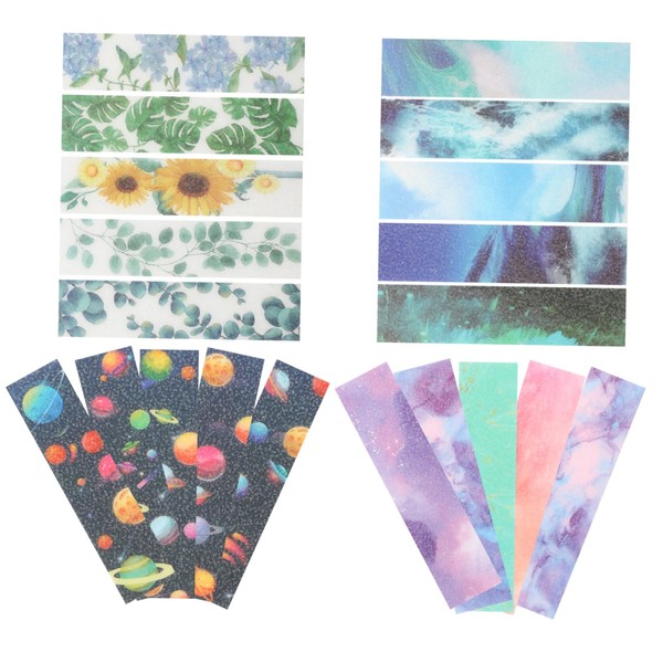 Kisangel 20Pcs Textured Sensory Stickers for Desk Anxiety Relief Strips