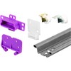 Prime-Line MP7125-2 Drawer Track Repair Kit, 22-1/2 In., Steel Track,