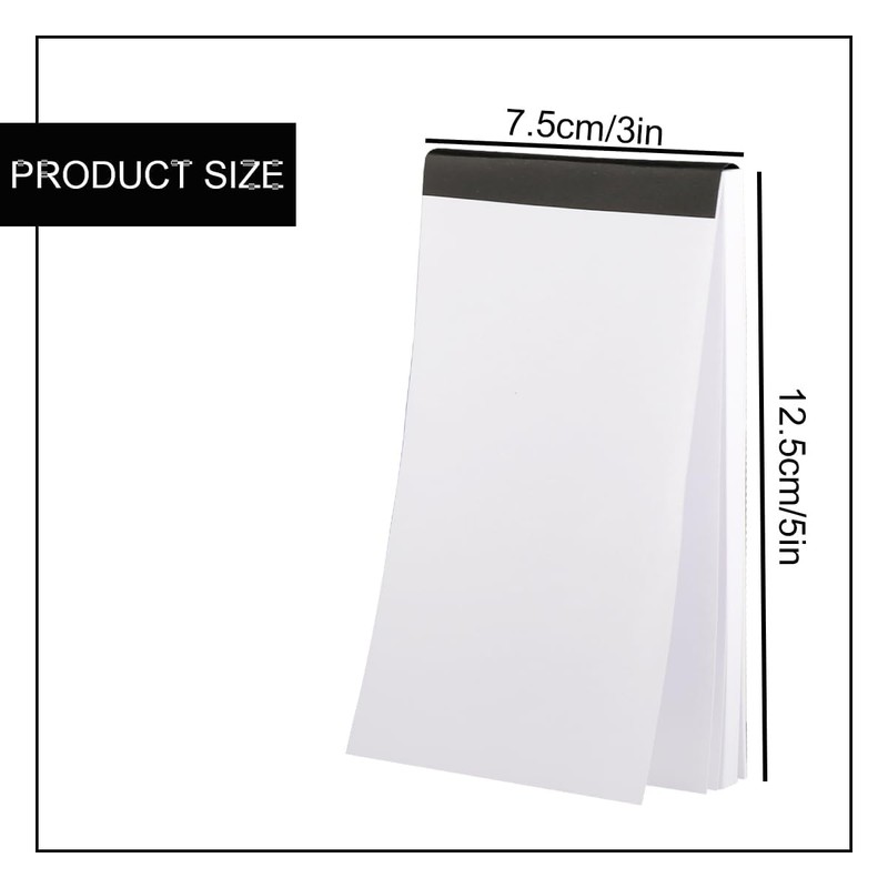 Vanyibro 6PCS 3x5 Inch Blank Notepads,Refills Memo Pads,Mini Pocket Notebooks