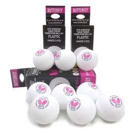 バタフライ(Butterfly) 卓球 スリースターボール 40+ 3個入り ホワイト 95710