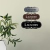 Designer Laundry Sign (Black Gold) - Large 3.5 x 9"