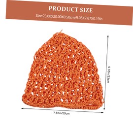 FOMIYES 3Pcs Crocheted Hair Nets for Sleeping Women Stretchable Hair Care Caps to Reduce Breakage and Friction Mixed Color Grey