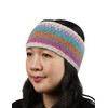 Pachamama Women Wool Ear Warmer Headband Fleece Lined Handknitted Dots